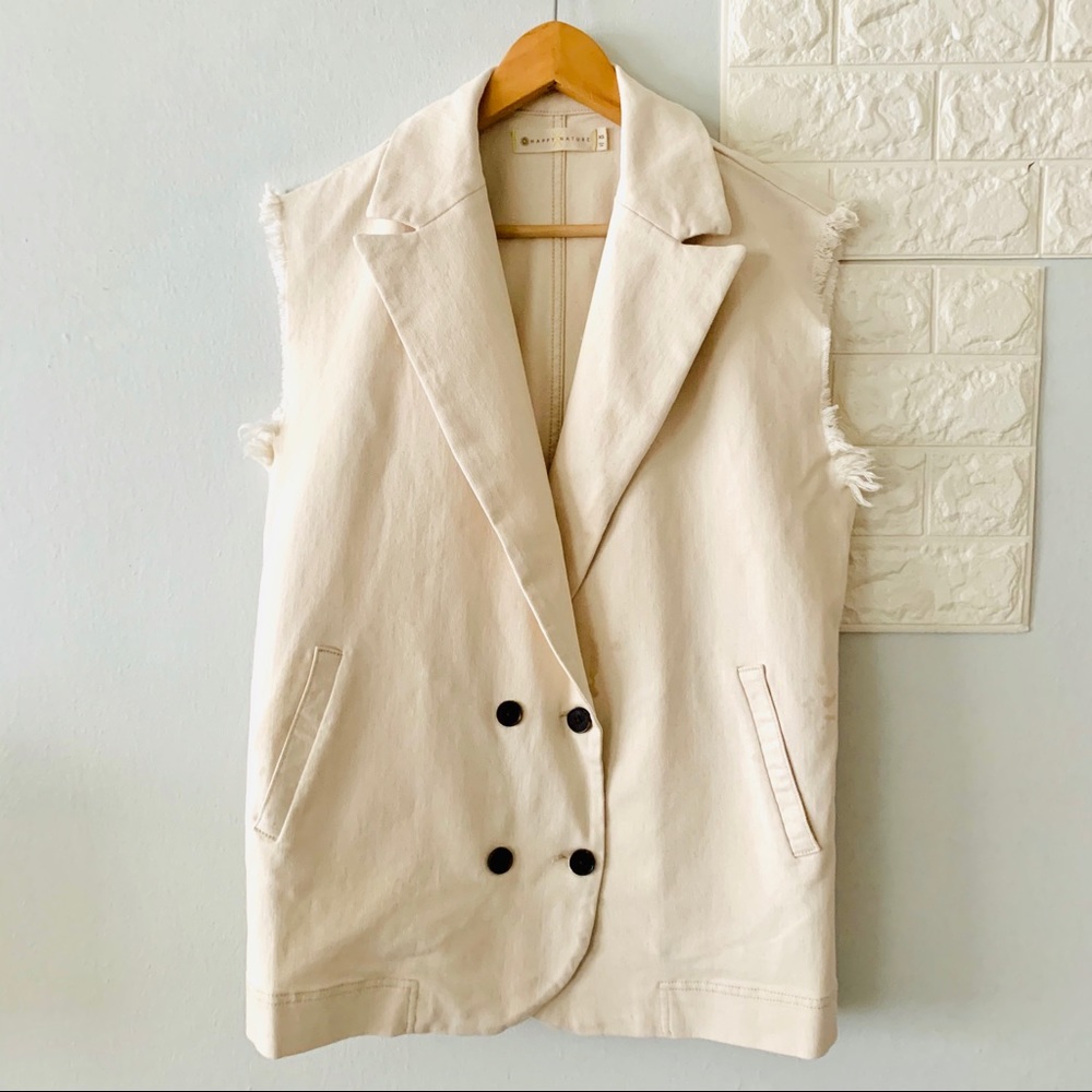 HappyXnature by Kate Hudson vest blazer, XS